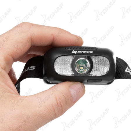 92 Фонарь налобный NISUS 200 LM, IP44, USB