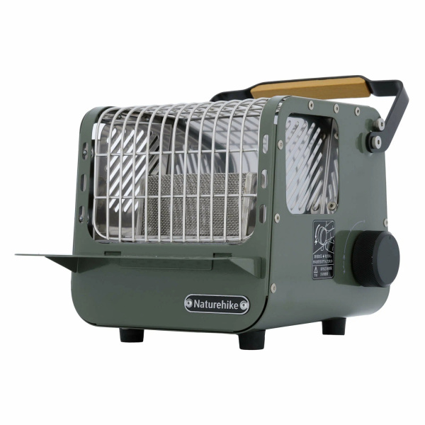 1 Обогреватель газовый Naturehike многофункциональный, 1,1 кВт зеленый