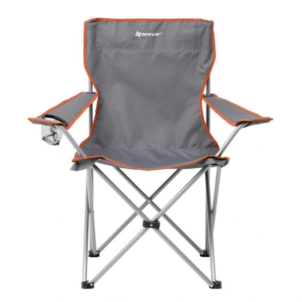 1 Кресло NISUS складное серое 100 кг.
