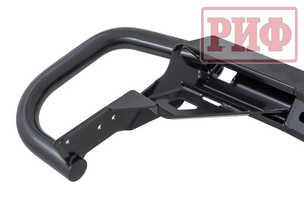 Бампер РИФ задний силовой/защита штатного бампера Haval H5 2019-2021 c квадратом под фаркоп