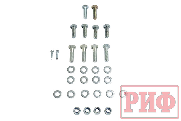 Бампер РИФ силовой задний Toyota Land Cruiser Prado 120 c квадратом под фаркоп и калиткой