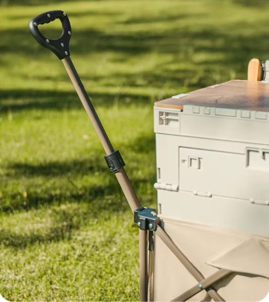 Тележка туристическая Naturehike Rubiks Cube 69,5х45х47,5 см, 80 л, бежевая