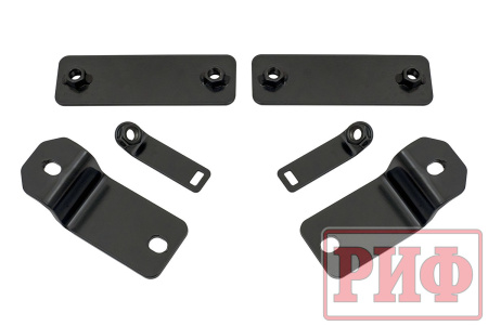 Бампер РИФ силовой передний Jeep Wrangler JL 2018+ под штатные фары, без защитной дуги (для а/м с низкими перед. крыльями)