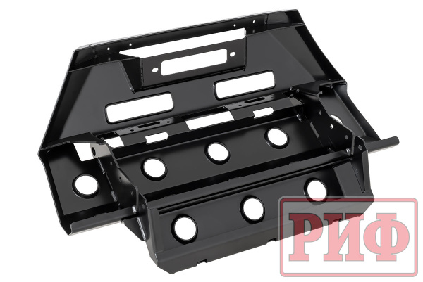 Бампер РИФ силовой передний УАЗ Патриот 2015+ с защитой рулевых тяг (центр. часть)