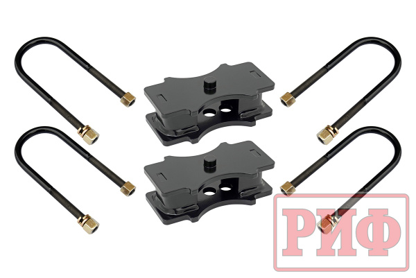 Комплект стремянок и проставок РИФ для лифта рессор на 40 мм VW Amarok