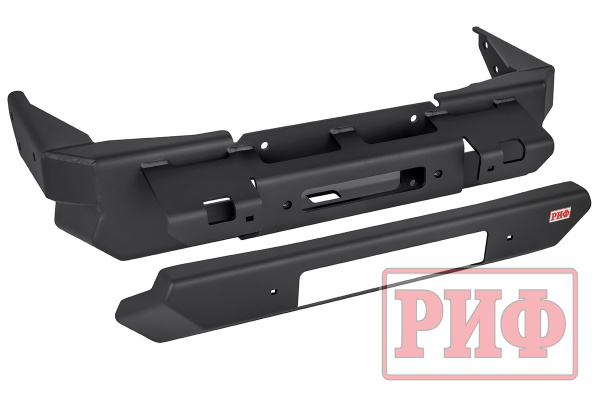 Площадка РИФ под лебёдку с защитой радиатора в штатный бампер RAM 1500 Rebel 2024+