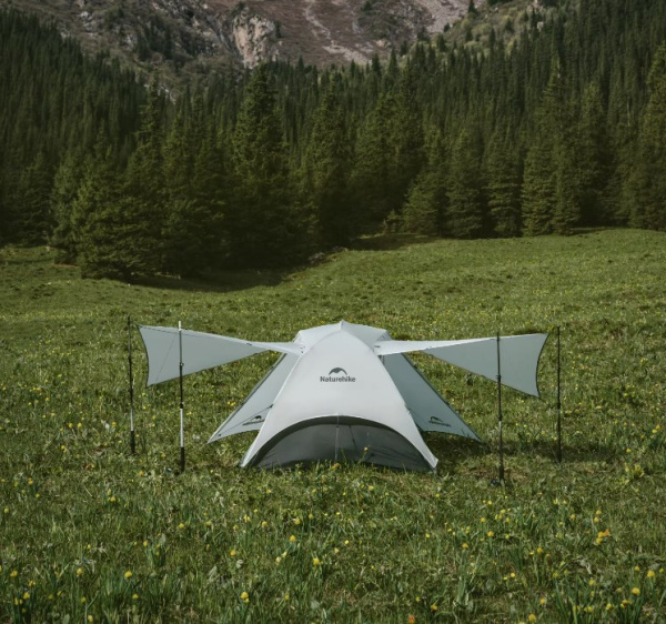 Палатка Naturehike Star River UL Si 2-местная, алюминиевый каркас, серая