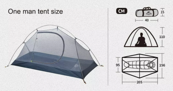 3 Cycling - наиболее доступная и востребованная одноместная палатка как для пеших туристов, так и дл