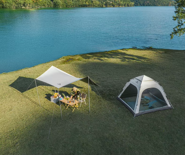 Палатка Naturehike Ango 3-местная, быстросборная, серая