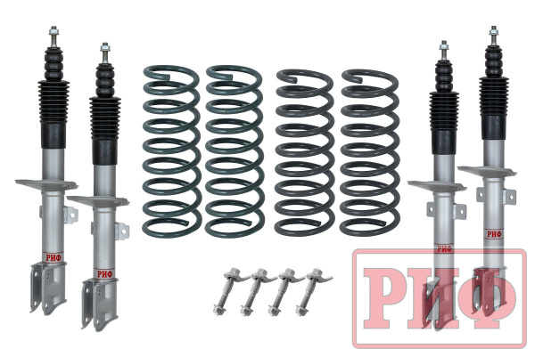 Лифт-комплект РИФ газовый для Renault Duster, Nissan Terrano III 2004+ лифт 40 мм