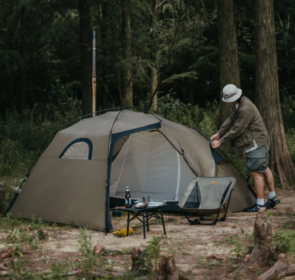 Палатка Naturehike Massif Solo 1-местная, алюминиевый каркас, песочная