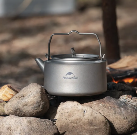 5 Чайник походный Naturehike 1 л., титановый