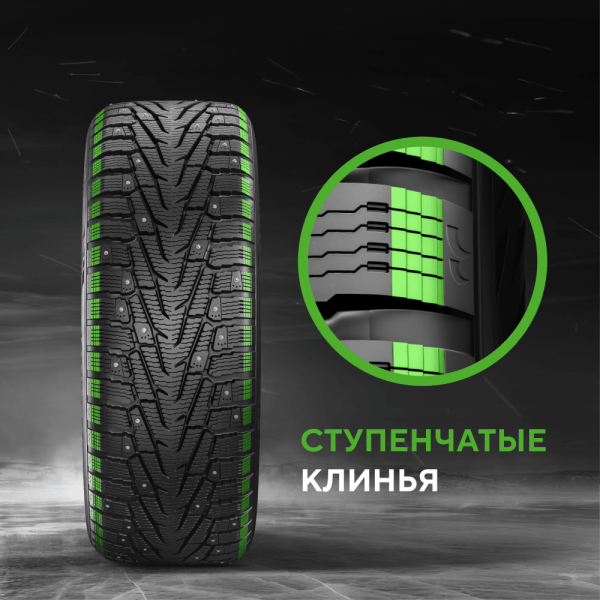 Шина IKON Tyres Character Ice 7 SUV 205/70 R15 100T XL (Nordman 7 SUV) шипованные