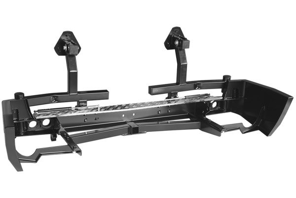Бампер РИФ задний с квадратом под фаркоп, 2-мя калитками и фонарями Nissan Patrol Y61 2004+
