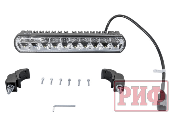 Светодиодная фара водительского света РИФ с ДХО 318 мм 50W