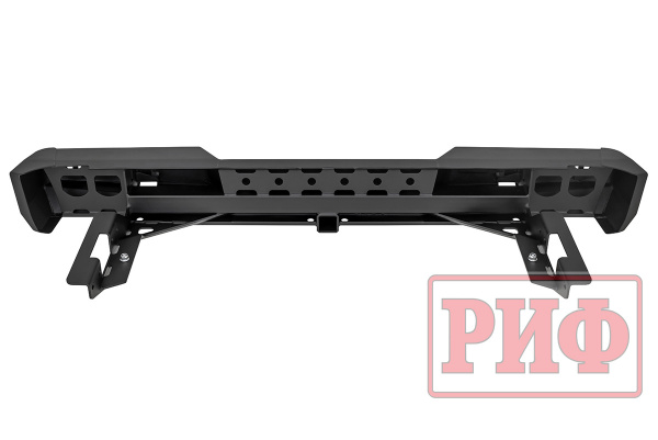 Бампер РИФ силовой задний JAC T6, SOLLERS ST6 с квадратом под фаркоп и фонарями