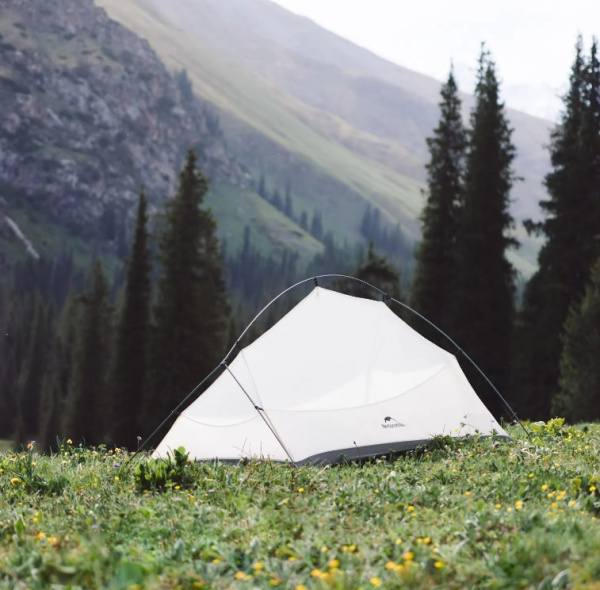 2 Палатка Naturehike Cloud Up UL Si 1-местная, алюминиевый каркас, серая