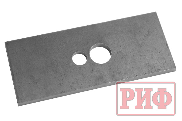 Проставка рессора-мост для ГАЗ Соболь 165х70х6 мм, диаметр отв. 22 мм