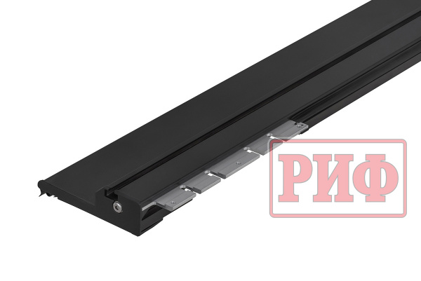 Крышка кузова РИФ для JAC T9, роллета раздвижная с электроприв.. 1580х1620 мм, алюм., черная