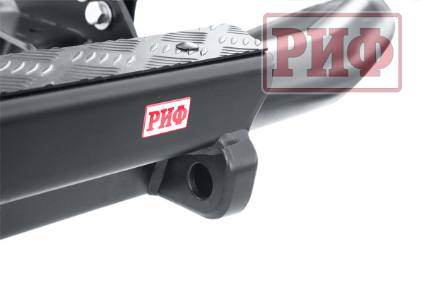 Бампер РИФ силовой задний Mitsubishi Pajero Sport 2015-2020 c квадратом под фаркоп