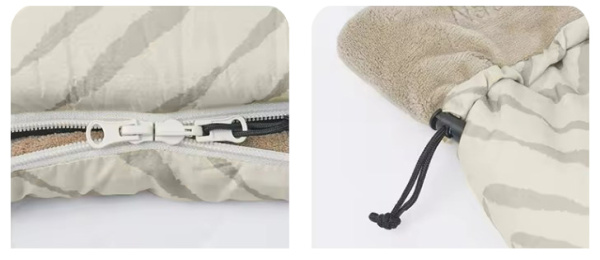 2 Мешок спальный Naturehike Shanmi, 210х80см, (ТК: +13C), (правый), бежевый