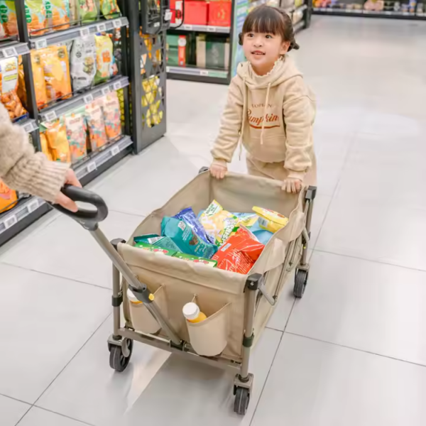 Тележка туристическая Naturehike Light 80х43х70/94 см, 110 л, коричневая