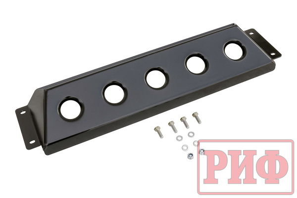 Защита радиатора под бампер РИФ для ГАЗ Соболь лифт +50 мм