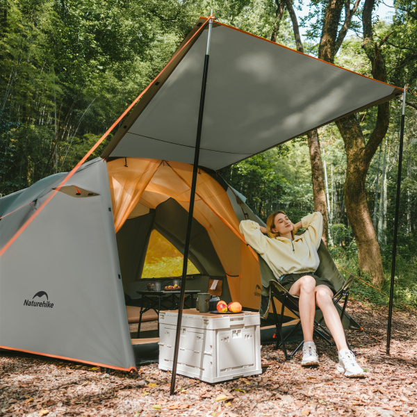 2 Палатка Naturehike KOTA 4, 8-местная, алюминиевый каркас, темно-зеленая 2 Палатка Naturehike KOTA 4, 8-местная, алюминиевый каркас, темно-зеленая