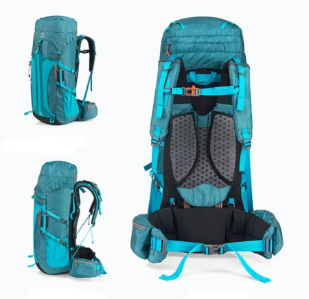 3 Рюкзак туристический Naturehike 55L, голубой 3 Рюкзак туристический Naturehike 55L, голубой