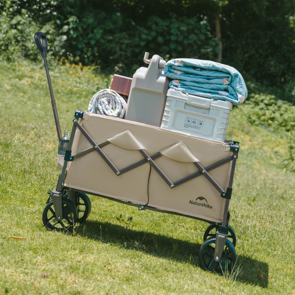 3 Тележка туристическая Naturehike 75х45,5х91 см, серая