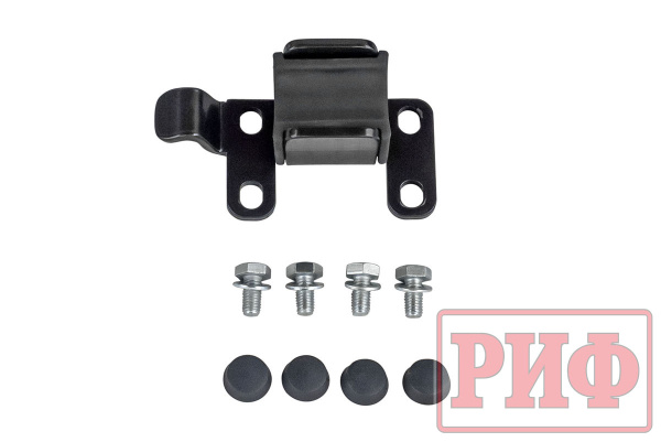 Бампер РИФ силовой задний Renault Duster 2021+ c квадратом под фаркоп, калиткой и подсветкой номера