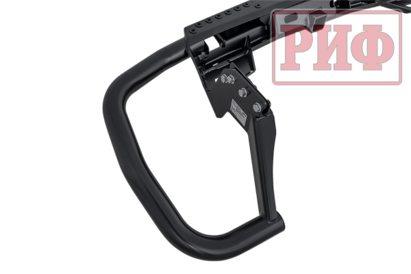 Бампер РИФ задний силовой/защита штатного бампера Mitsubishi Pajero Sport 2021+ c квадратом под фаркоп