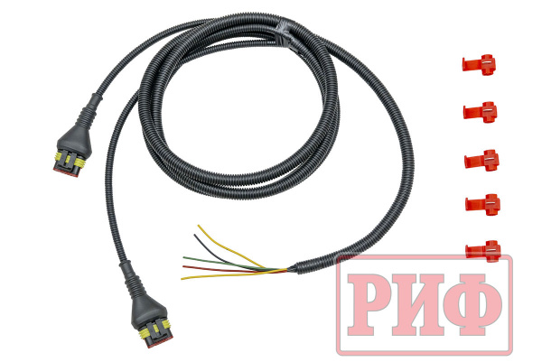 Бампер РИФ силовой задний для ГАЗ Соболь с площ. под лебёдку, квадратом под фаркоп и фонарями стандарт