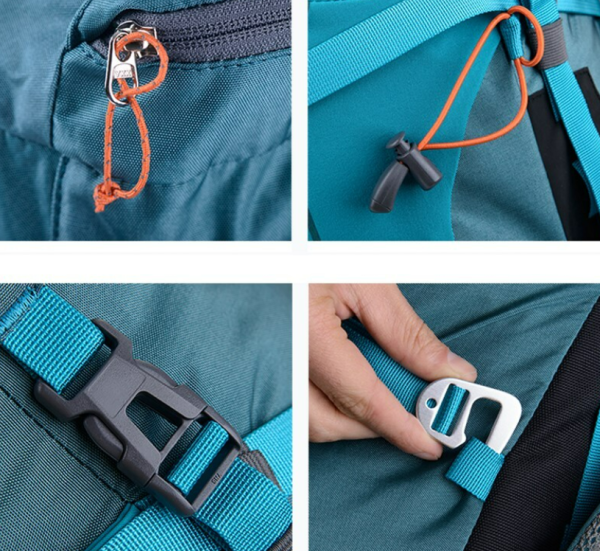 10 Рюкзак туристический Naturehike 45L, голубой