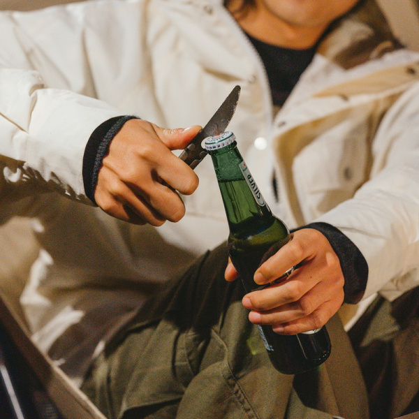 4 Набор столовых приборов Naturehike (нож, вилка, ложка), титан, в чехле