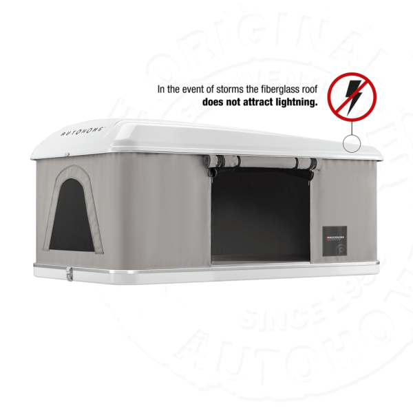 Палатка на крышу автомобиля AUTOHOME MAGGIOLINA AIRLANDER PLUS LARGE, серый тент, лестница 215 мм