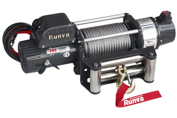 Лебёдка электрическая двухскоростная 12V Runva EWD12000U 5443 кг