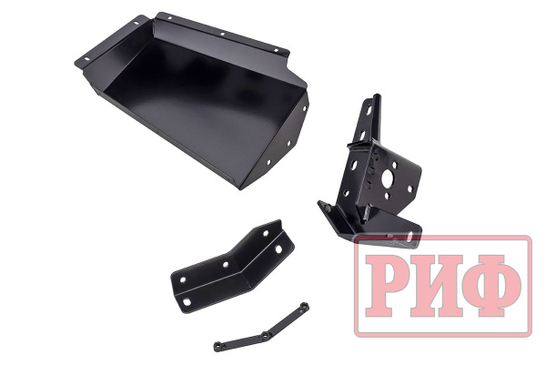 Бампер РИФ силовой передний Toyota Land Cruiser Prado 120 c доп. фарами и защитой бачка омывателя