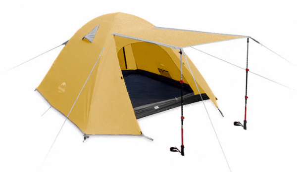1 Палатка Naturehike P-Series 4-местная, алюминиевый каркас, желтая 1 Палатка Naturehike P-Series 4-местная, алюминиевый каркас, желтая