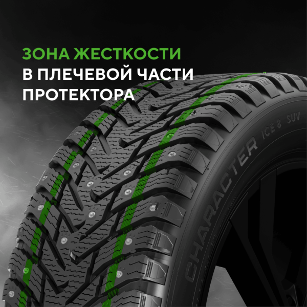 Шина IKON Tyres Character Ice 8 SUV 225/75 R16 108T XL (Nordman 8 SUV) шипованные