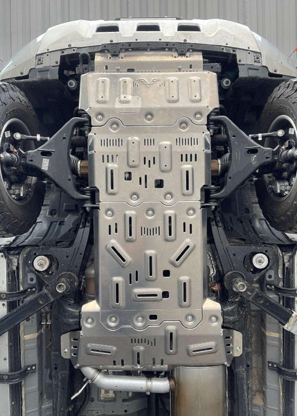 Защита Falcon радиатора, картера, РК, КПП для GWM Poer, дизель, алюминий, 8 мм