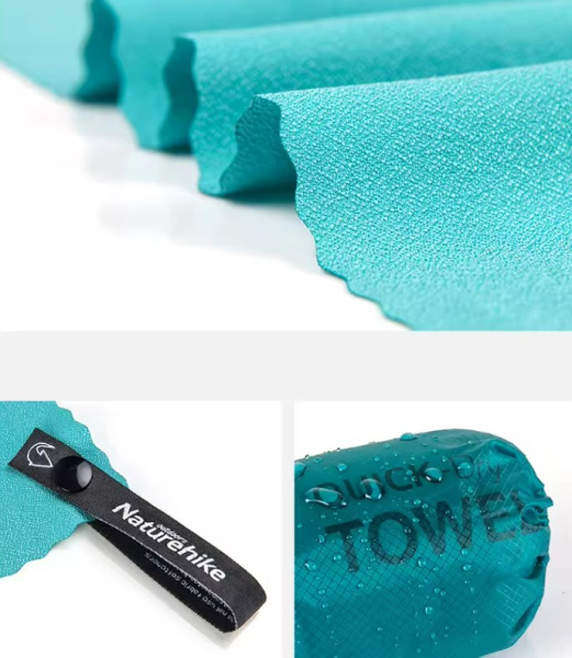 4 Тряпка кемпинговая Naturehike MJ02, 128х80 см, бирюзовая