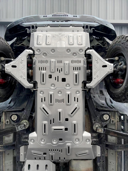 Защита Falcon радиатора, картера, РК, КПП для TANK 300 Off-road version, расширенная., алюминиевая, 8 мм