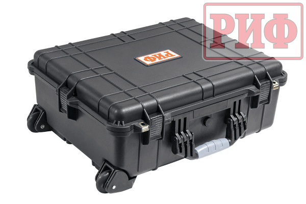 Кейс защитный ударопрочный РИФ 616х493х220 мм на колесах с телескопической ручкой IP55