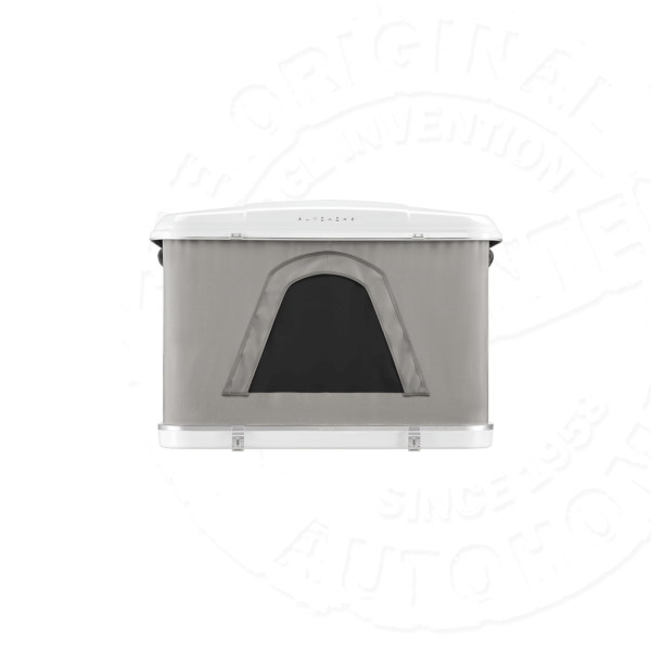 Палатка на крышу автомобиля AUTOHOME MAGGIOLINA AIRLANDER PLUS SMALL GRAY X-LONG, серый тент, лестница 215 мм