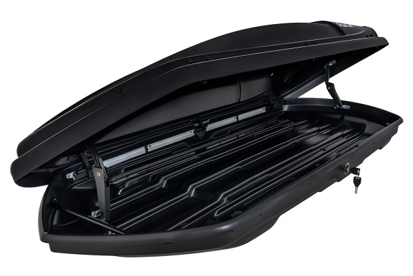 Бокс автомобильный на крышу Pentair COBRA 420L черный глянец, двусторонний