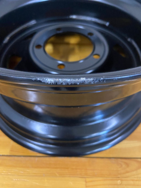 3 Диск усиленный УАЗ стальной черный 5x139,7 8xR16 d110 ET+15 (треуг. мелкий)(уценка)