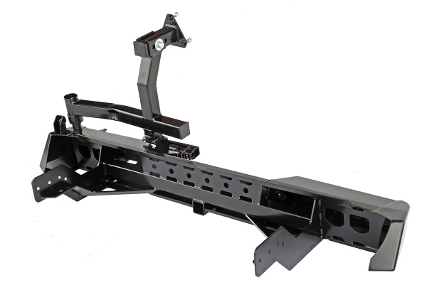 Бампер РИФ силовой задний Mitsubishi L200 2015-2019 с квадратом под фаркоп и калиткой