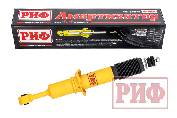 Амортизатор усиленный РИФ передний GWM TANK 400/500, FOTON Tunland V9, Haval H9 2024+ штатный и лифт 0-40 мм