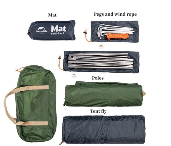 1.Палатка Naturehike Cycling Si 1-местная, алюминиевый каркас, сверхлегкая, синяя 1.Палатка Naturehike Cycling Si 1-местная, алюминиевый каркас, сверхлегкая, синяя